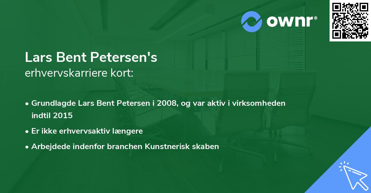 Lars Bent Petersen's erhvervskarriere kort
