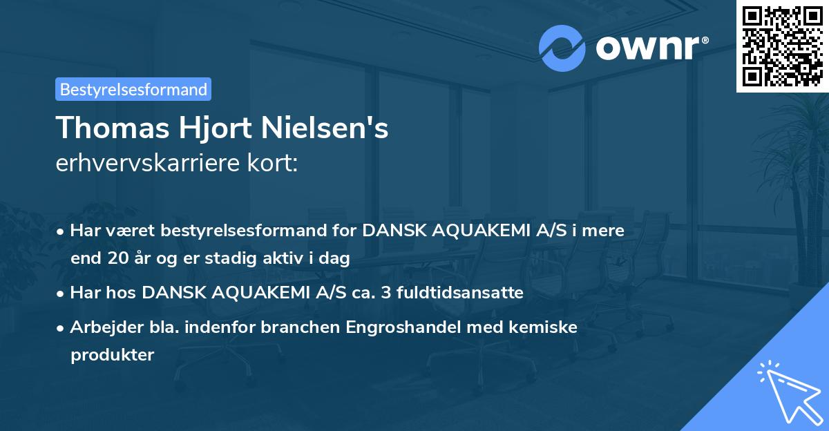 Thomas Hjort Nielsen's erhvervskarriere kort