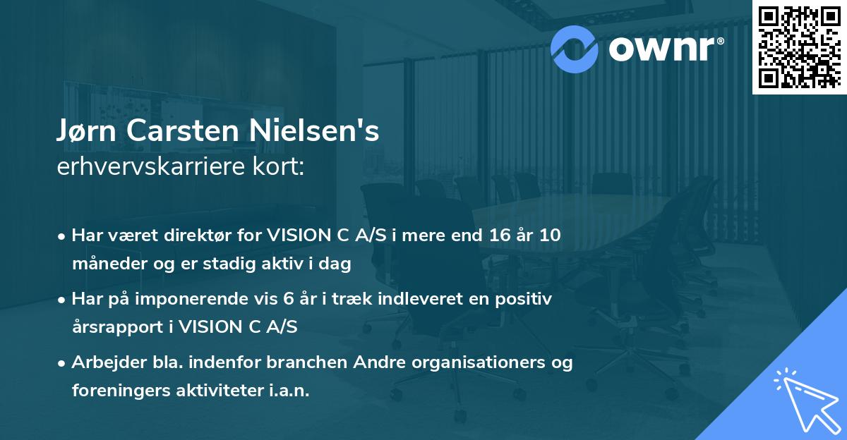 Jørn Carsten Nielsen's erhvervskarriere kort