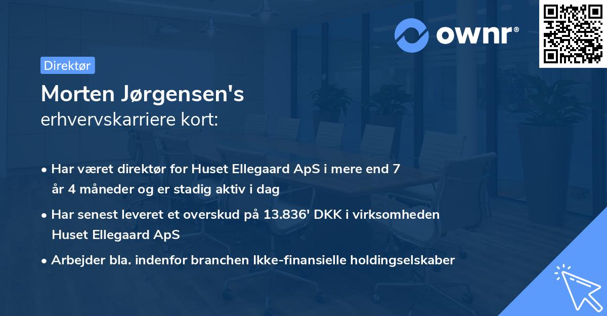 Morten Jørgensen's erhvervskarriere kort
