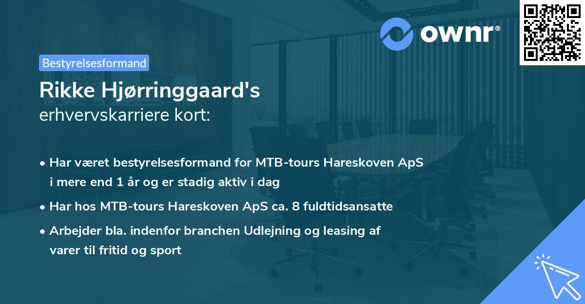 Rikke Hjørringgaard's erhvervskarriere kort