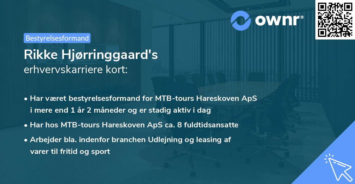 Rikke Hjørringgaard's erhvervskarriere kort