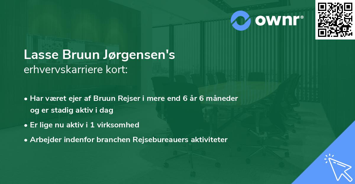 Lasse Bruun Jørgensen's erhvervskarriere kort