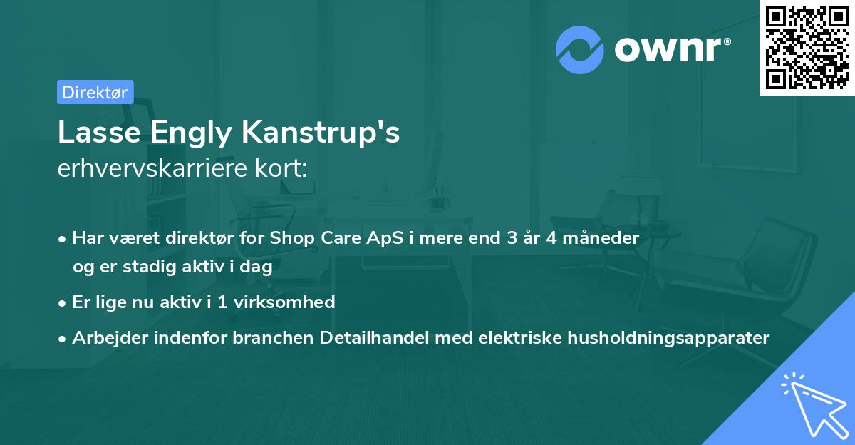 Lasse Engly Kanstrup's erhvervskarriere kort