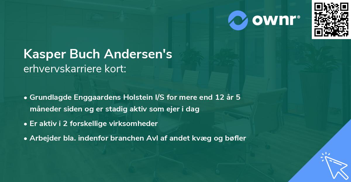 Kasper Buch Andersen's erhvervskarriere kort