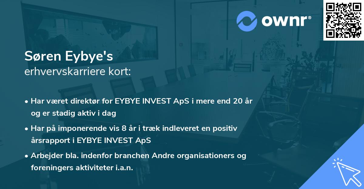 Søren Eybye's erhvervskarriere kort
