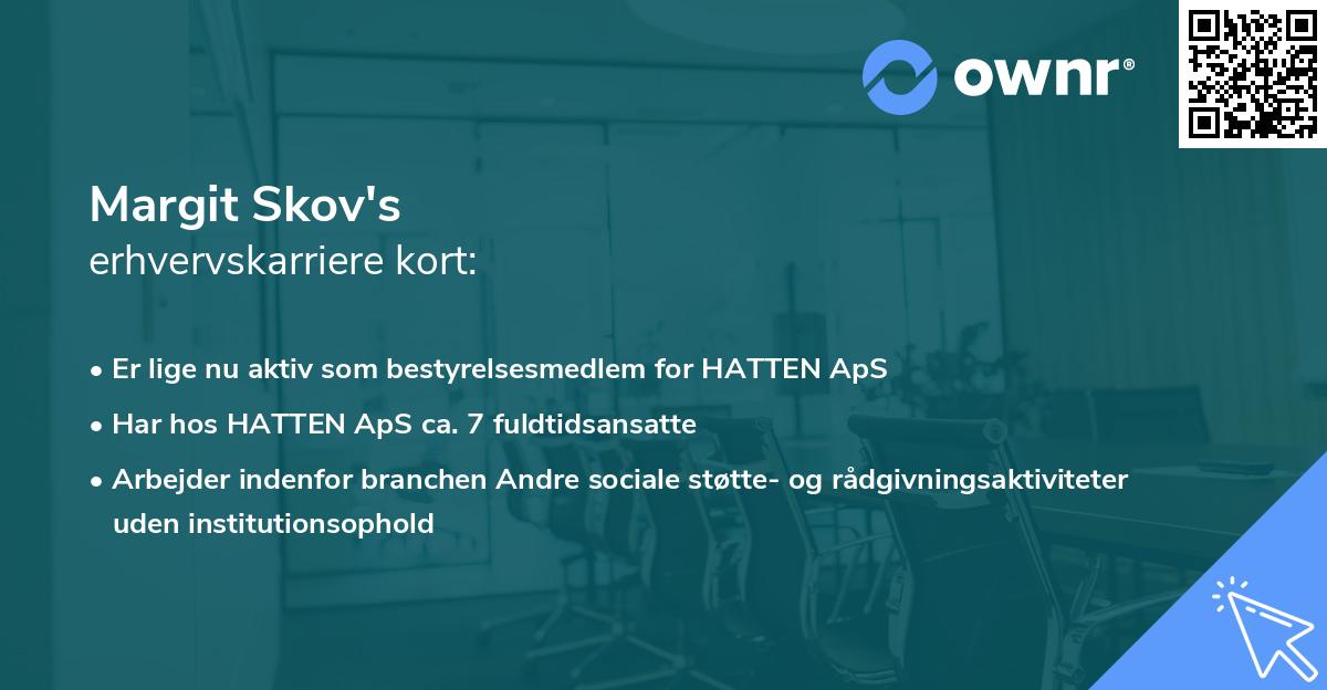 Margit Skov's erhvervskarriere kort