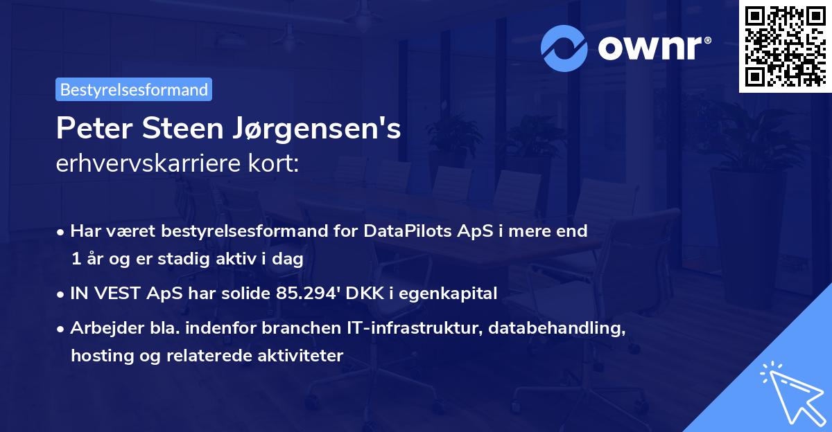 Peter Steen Jørgensen's erhvervskarriere kort