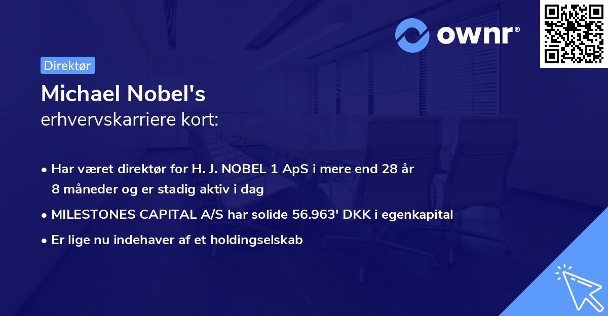 Michael Nobel's erhvervskarriere kort