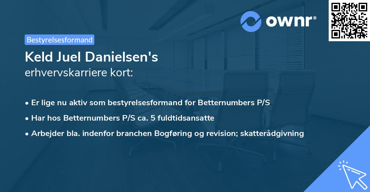 Keld Juel Danielsen's erhvervskarriere kort