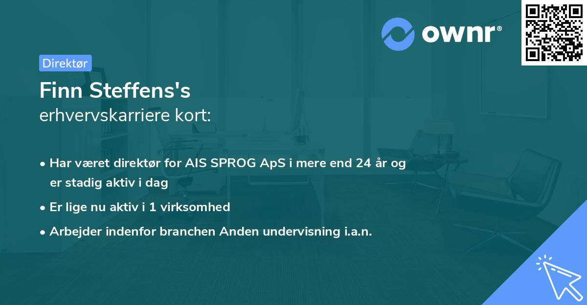 Finn Steffens's erhvervskarriere kort