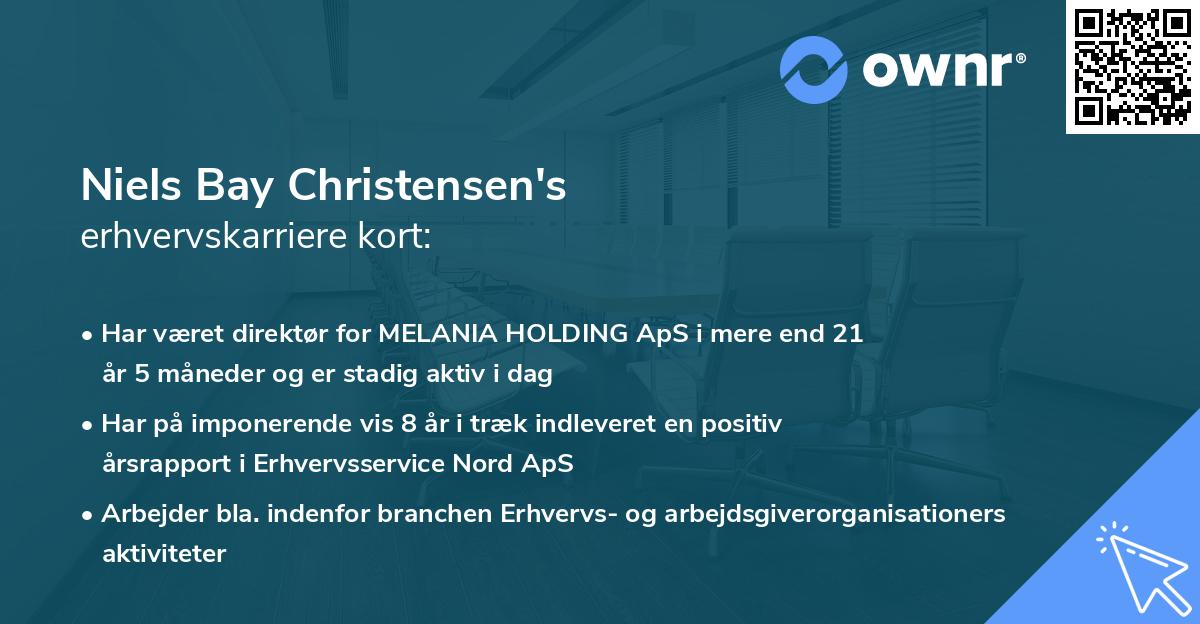 Niels Bay Christensen's erhvervskarriere kort