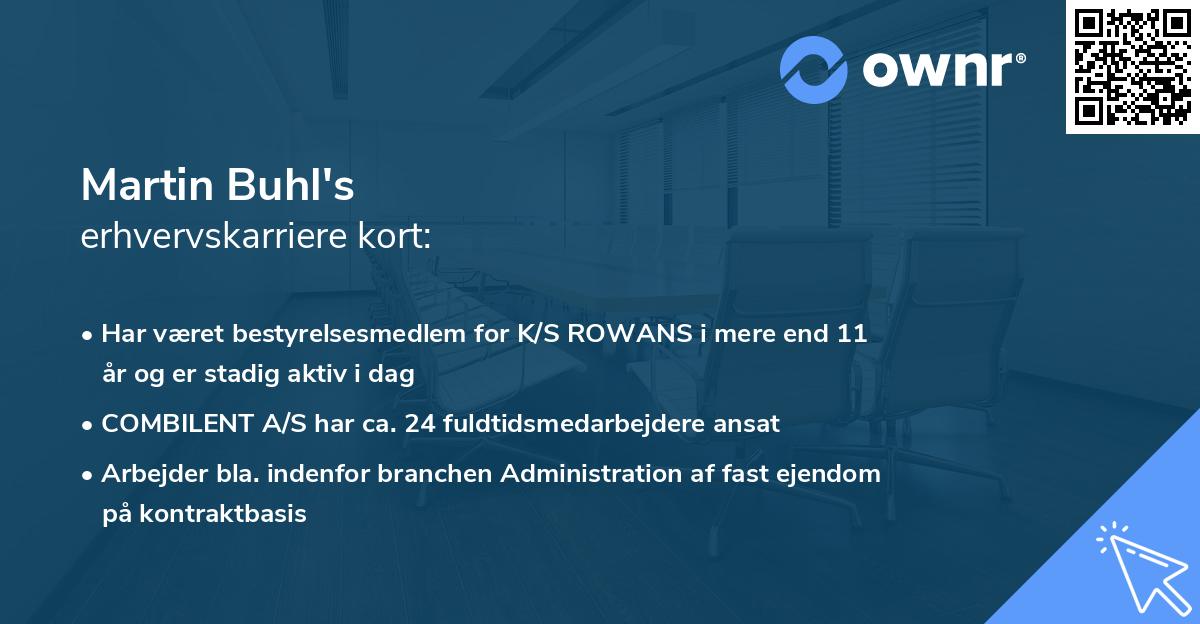 Martin Buhl's erhvervskarriere kort