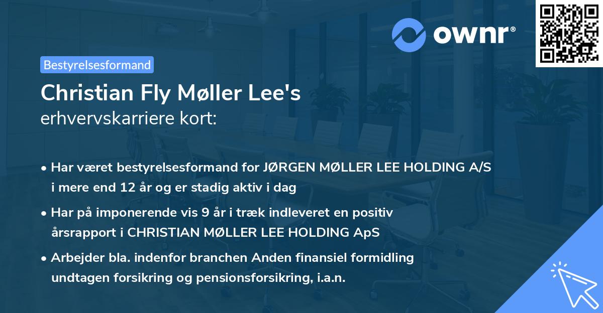 Christian Fly Møller Lee's erhvervskarriere kort