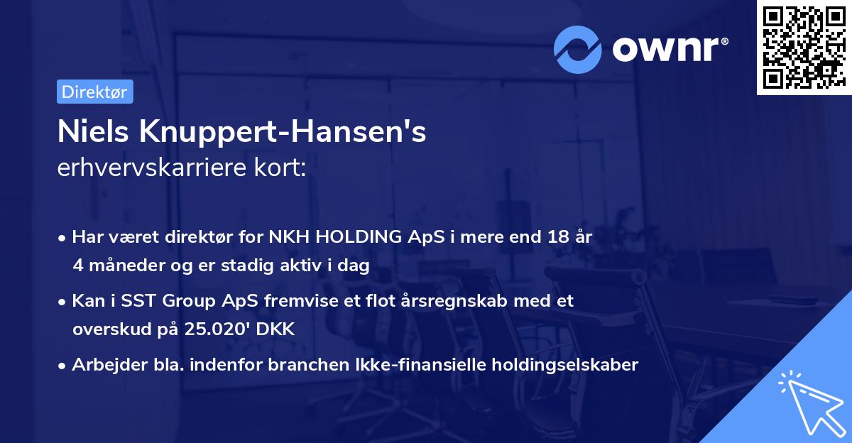 Niels Knuppert-Hansen's erhvervskarriere kort