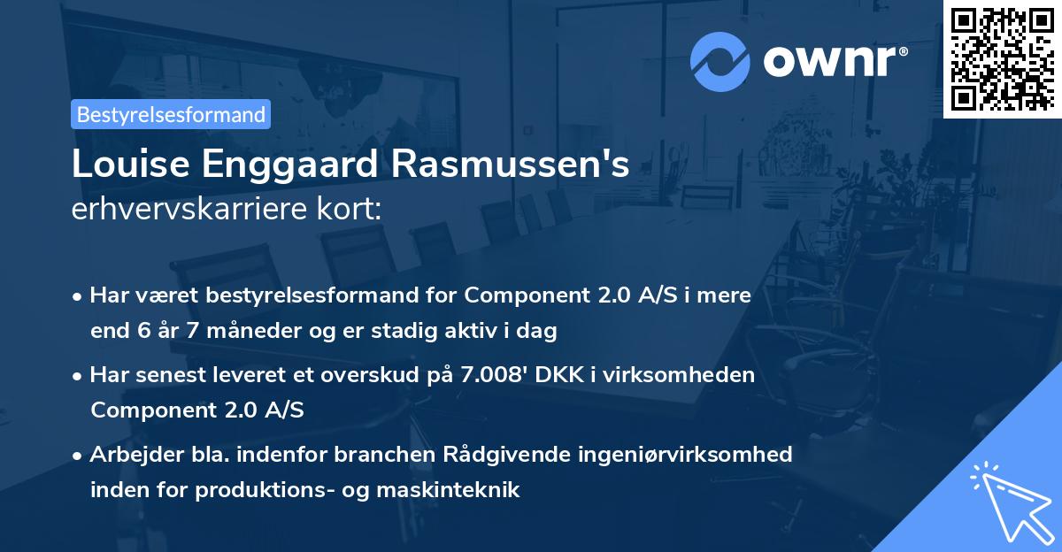 Louise Enggaard Rasmussen's erhvervskarriere kort