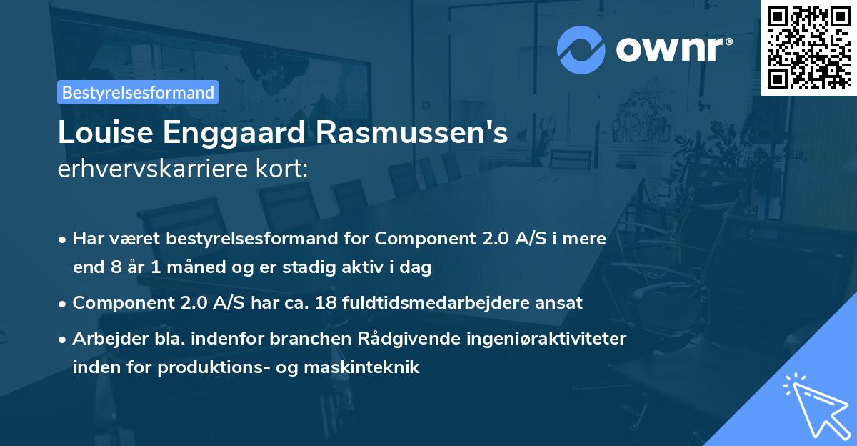 Louise Enggaard Rasmussen's erhvervskarriere kort