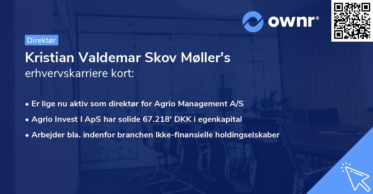 Kristian Valdemar Skov Møller's erhvervskarriere kort