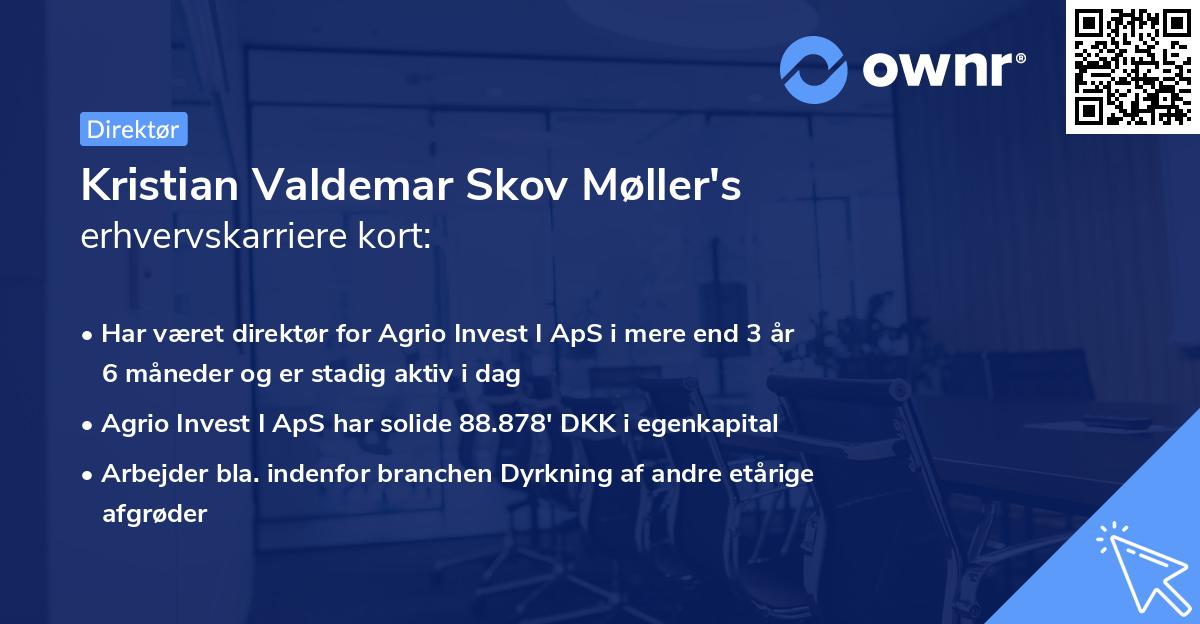 Kristian Valdemar Skov Møller's erhvervskarriere kort