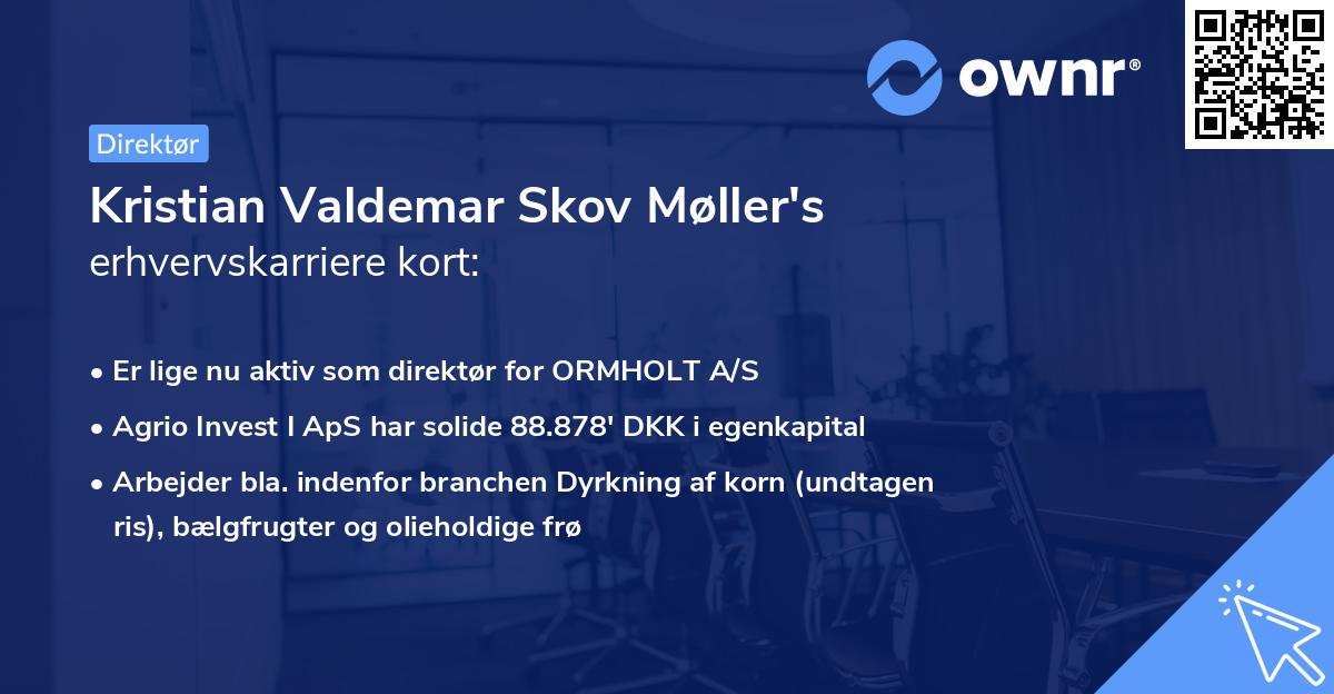 Kristian Valdemar Skov Møller's erhvervskarriere kort