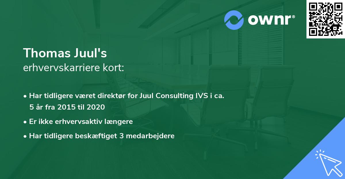 Thomas Juul's erhvervskarriere kort