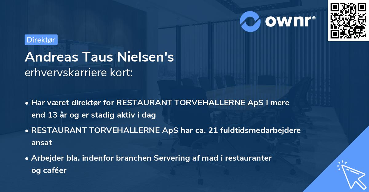 Andreas Taus Nielsen's erhvervskarriere kort
