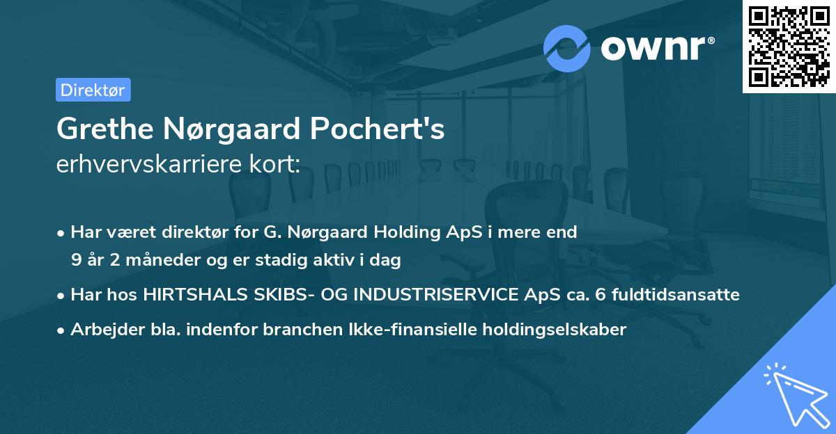 Grethe Nørgaard Pochert's erhvervskarriere kort