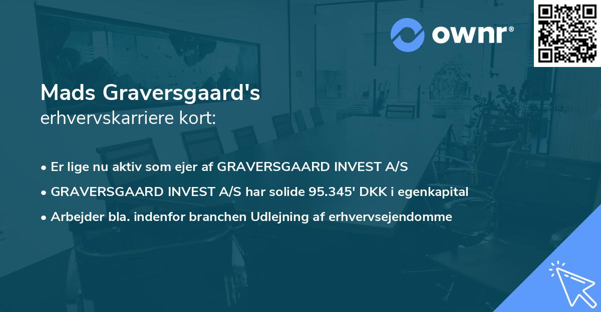 Mads Graversgaard's erhvervskarriere kort