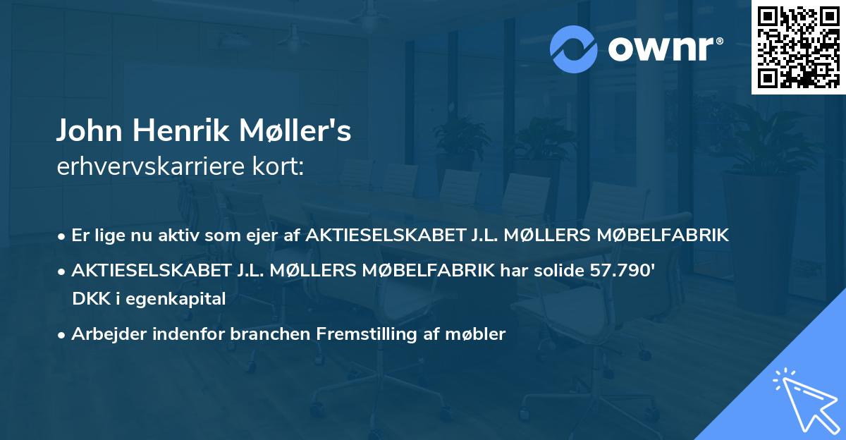 John Henrik Møller's erhvervskarriere kort