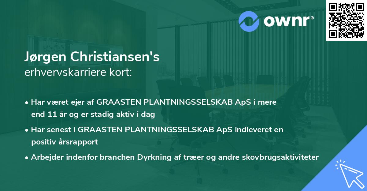 Jørgen Christiansen's erhvervskarriere kort