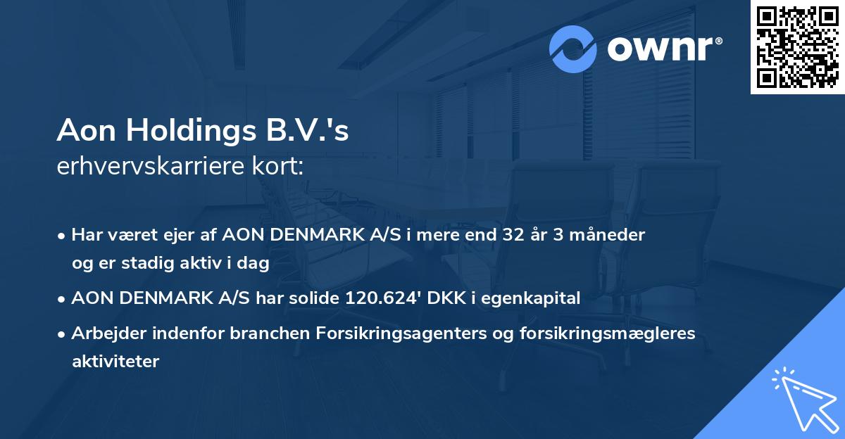 Aon Holdings B.V.'s erhvervskarriere kort