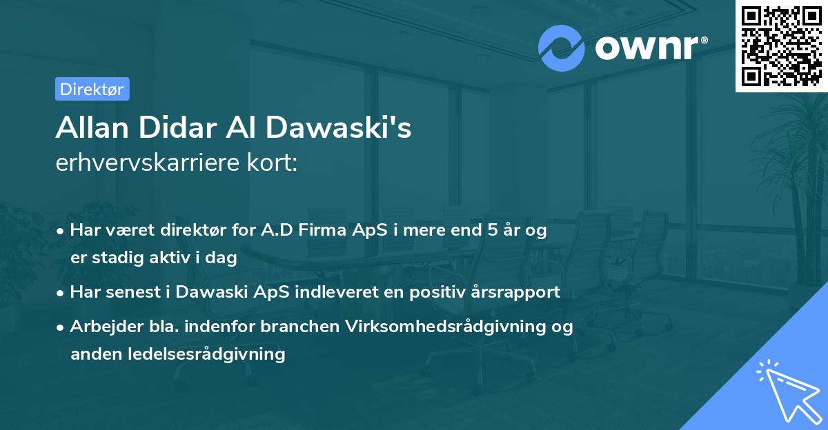 Allan Didar Al Dawaski's erhvervskarriere kort