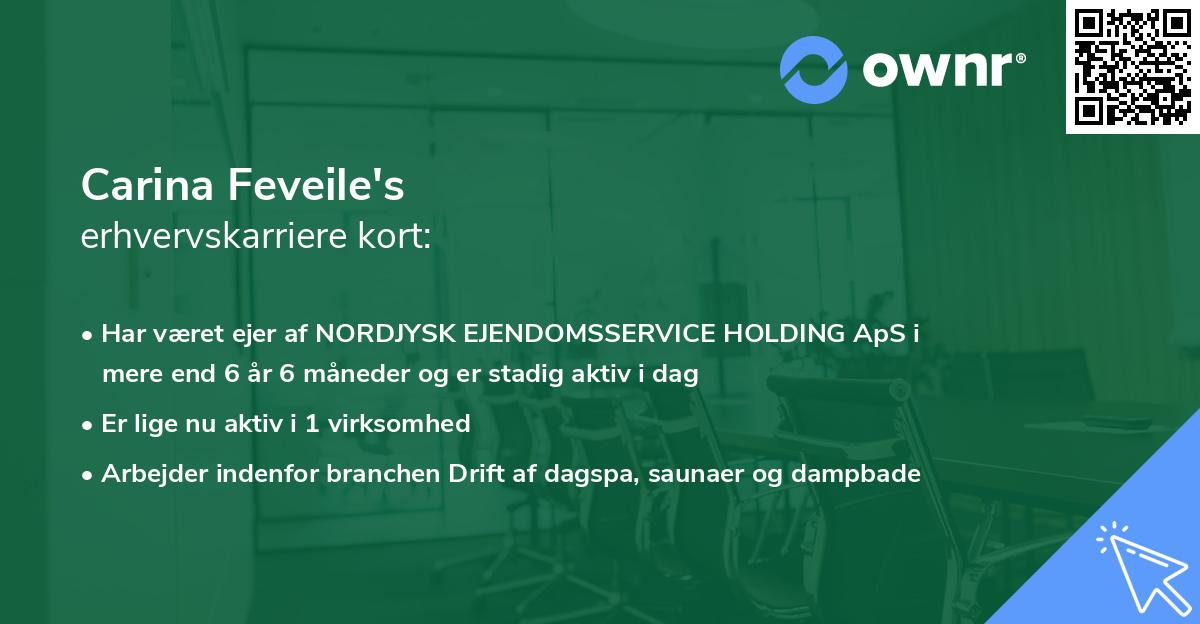 Carina Feveile's erhvervskarriere kort