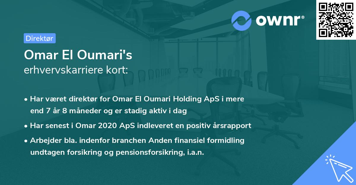 Omar El Oumari's erhvervskarriere kort