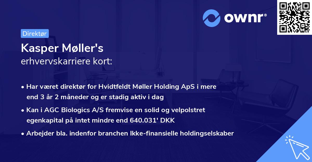 Kasper Møller's erhvervskarriere kort