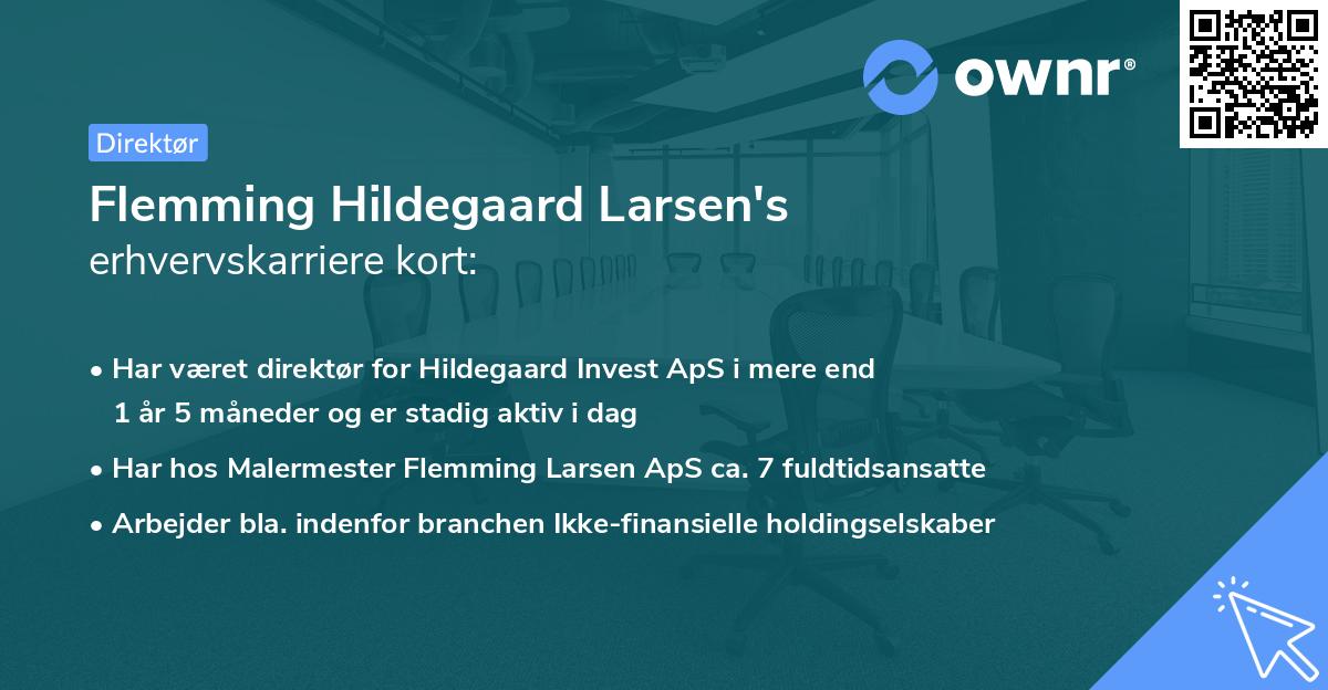 Flemming Hildegaard Larsen's erhvervskarriere kort