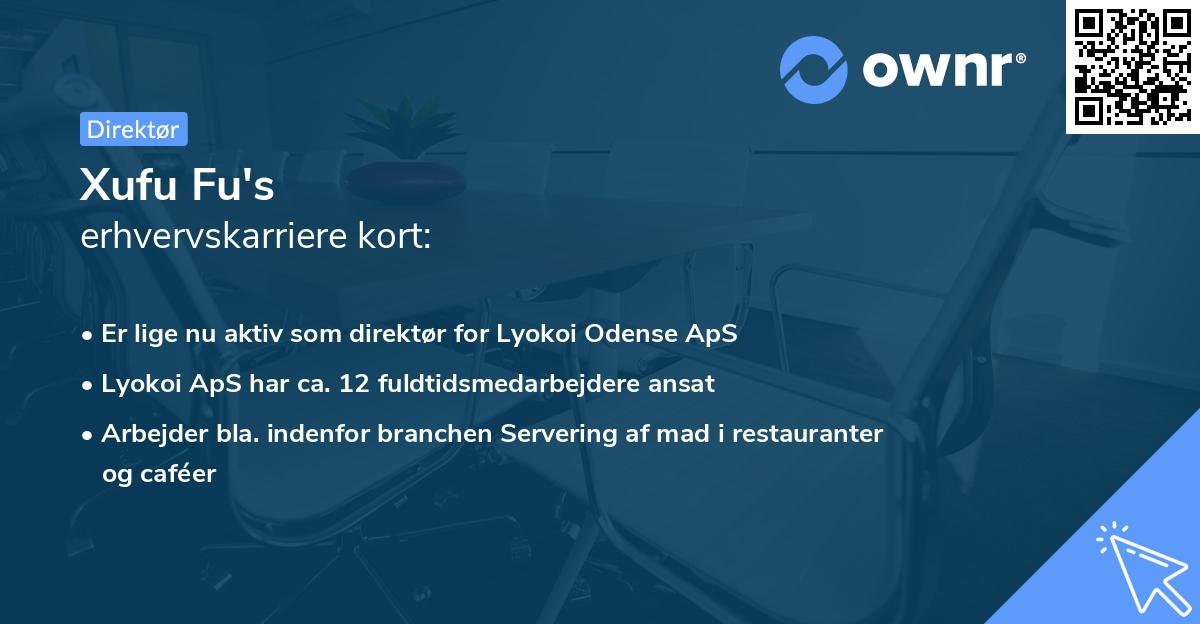 Xufu Fu's erhvervskarriere kort