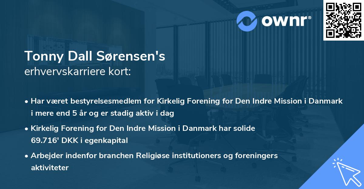 Tonny Dall Sørensen's erhvervskarriere kort