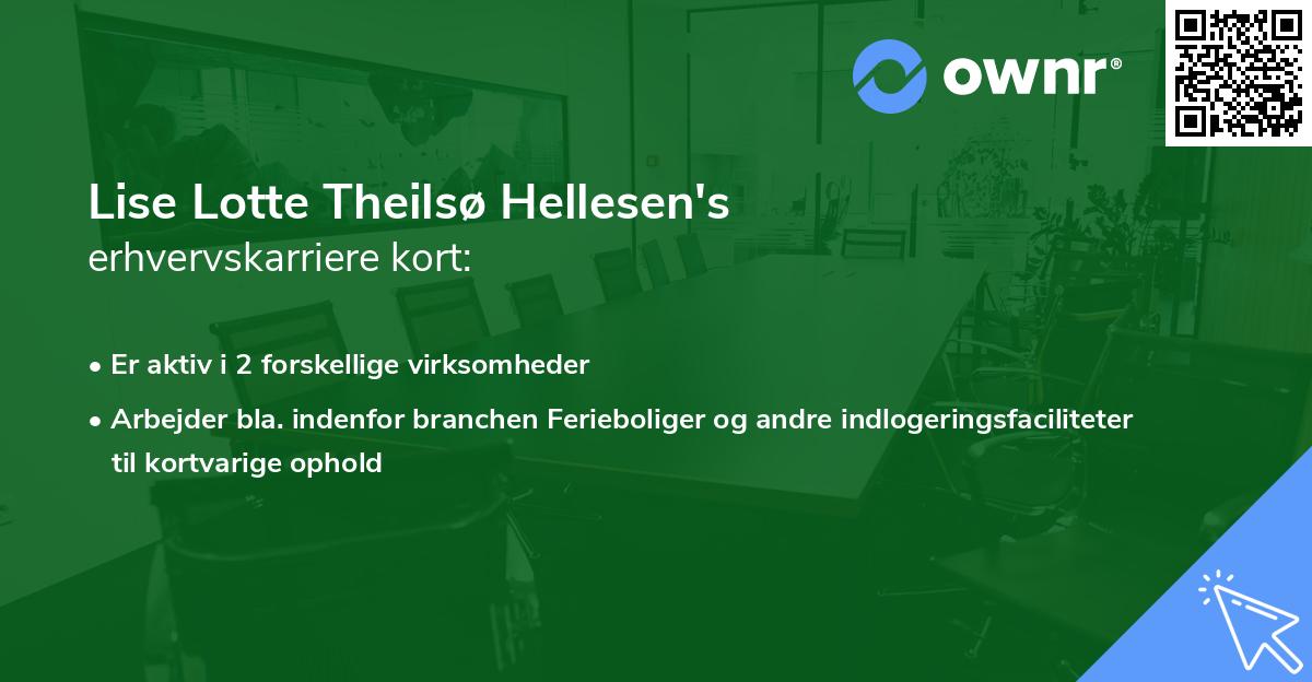 Lise Lotte Theilsø Hellesen's erhvervskarriere kort