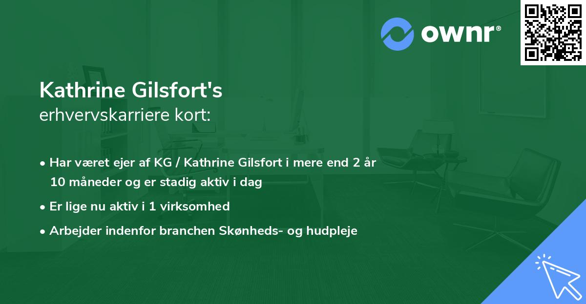 Kathrine Gilsfort's erhvervskarriere kort