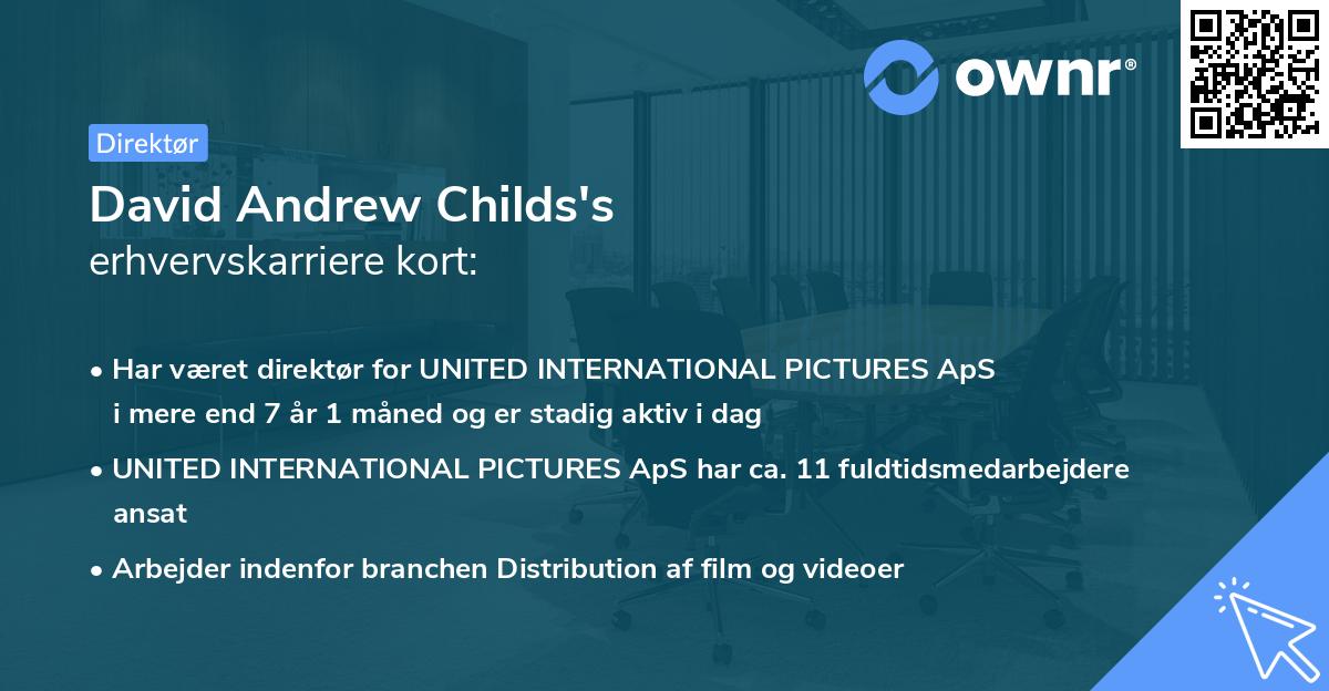 David Andrew Childs's erhvervskarriere kort