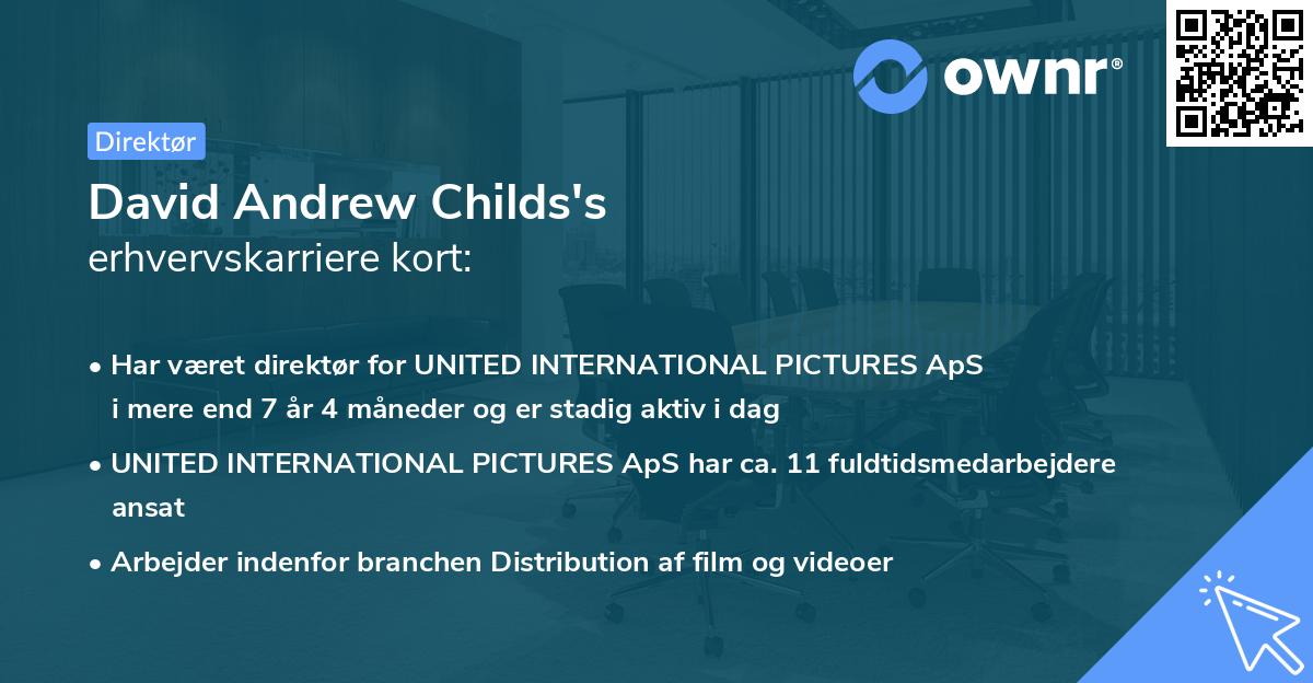 David Andrew Childs's erhvervskarriere kort