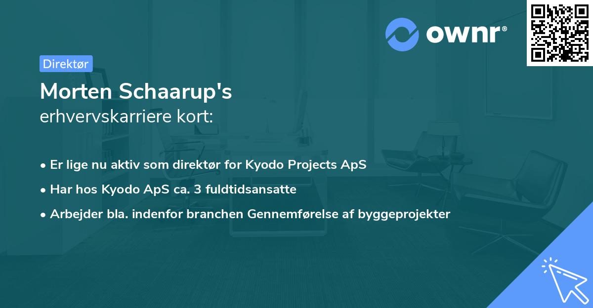 Morten Schaarup's erhvervskarriere kort