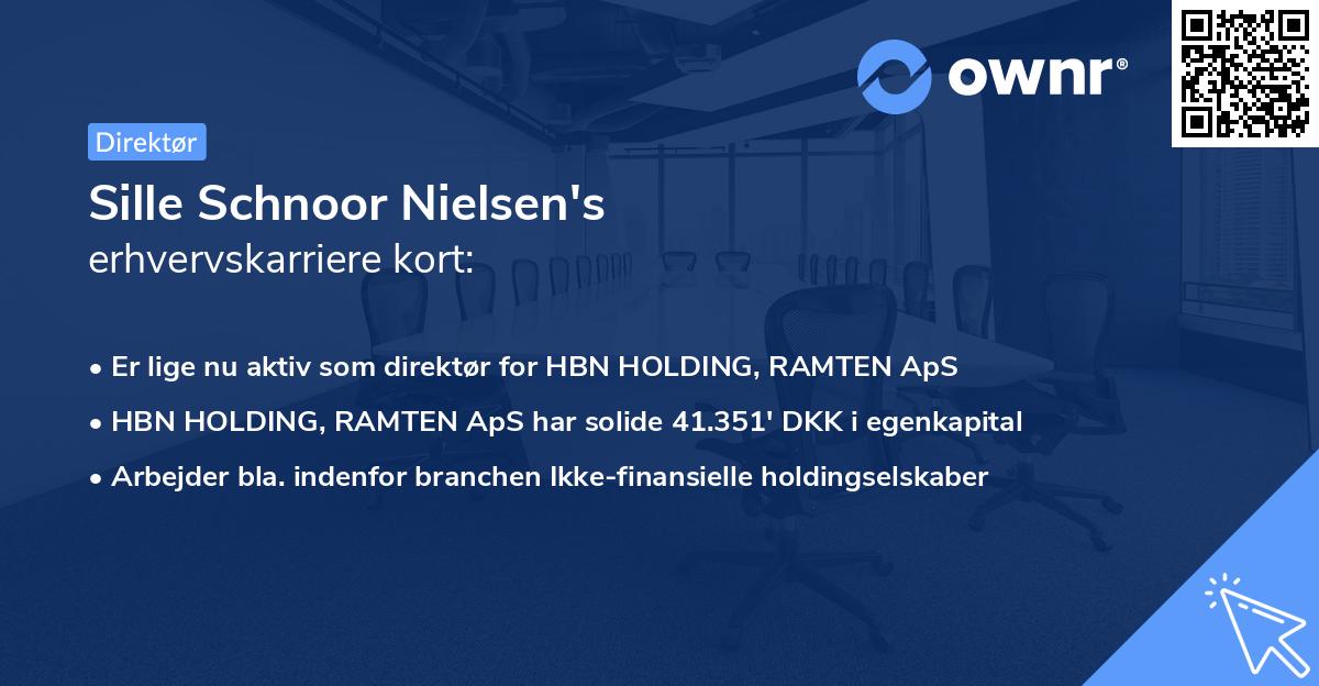 Sille Schnoor Nielsen's erhvervskarriere kort
