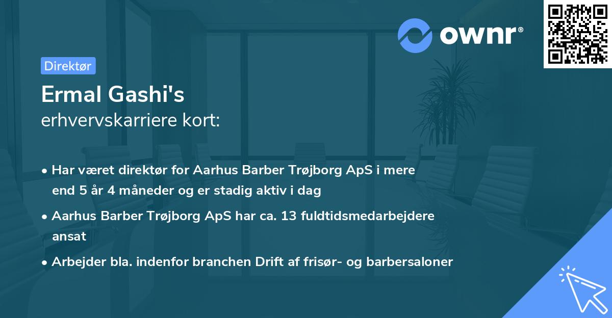 Ermal Gashi's erhvervskarriere kort