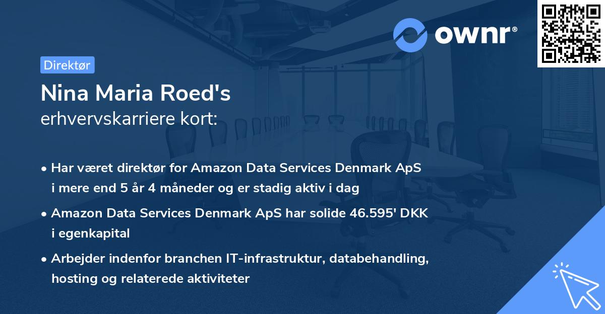 Nina Maria Roed's erhvervskarriere kort