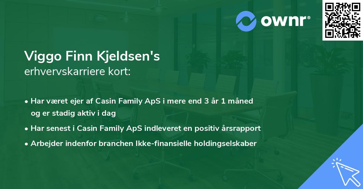 Viggo Finn Kjeldsen's erhvervskarriere kort