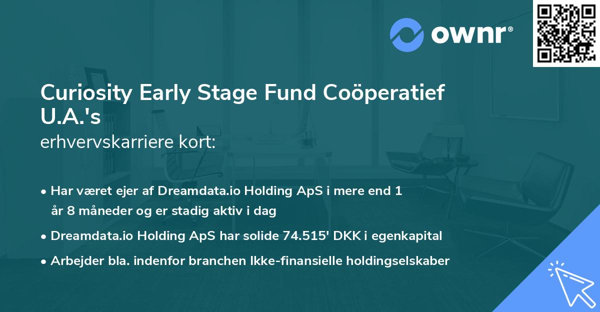 Curiosity Early Stage Fund Coöperatief U.A.'s erhvervskarriere kort