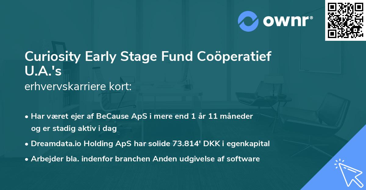 Curiosity Early Stage Fund Coöperatief U.A.'s erhvervskarriere kort