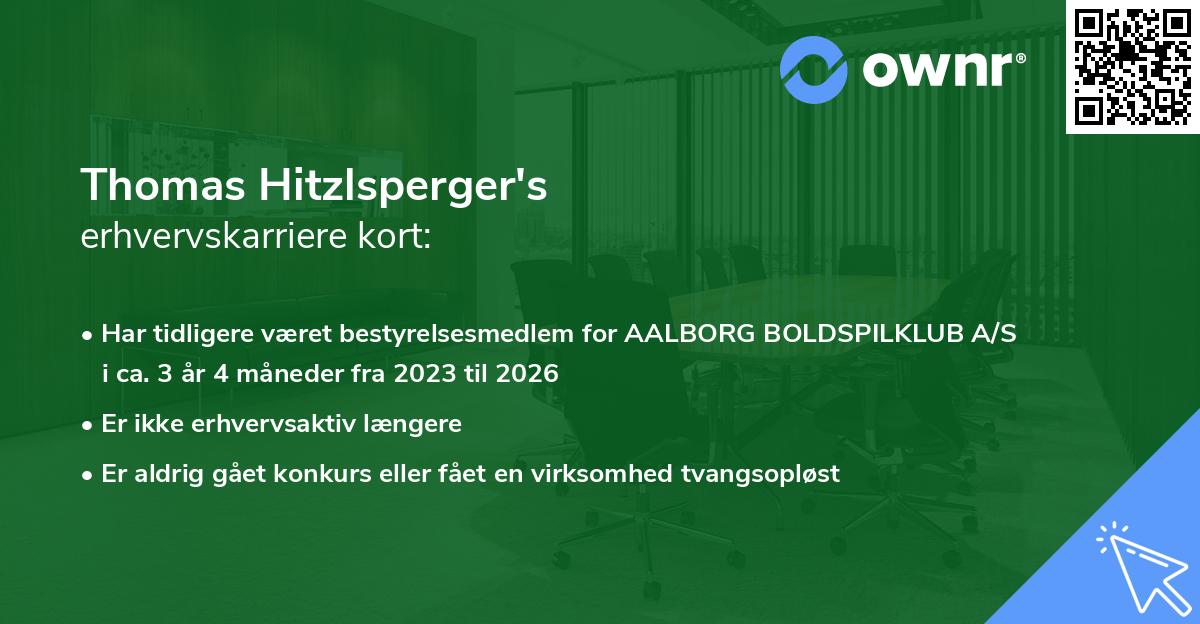 Thomas Hitzlsperger's erhvervskarriere kort